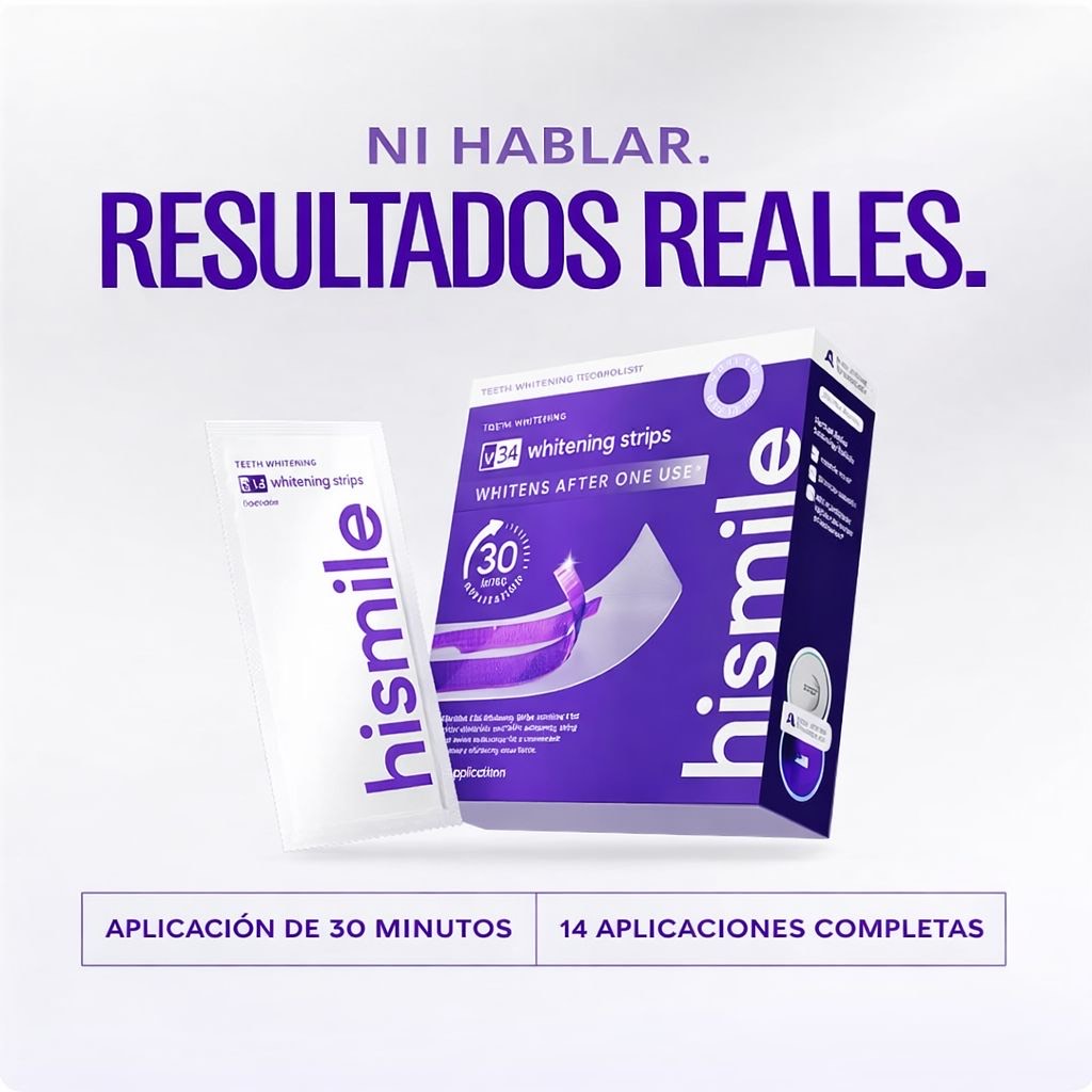 Tiras Blanqueadoras Dentales V34 de Hismile
